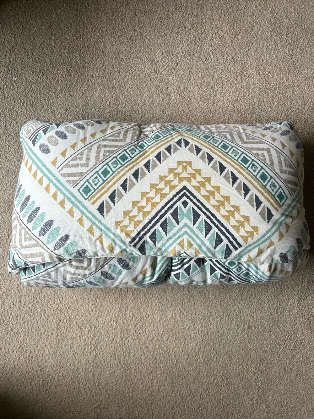 Sleepbella Geometric Comforter Set in Turquoise, Mustard/Gold, Navy, Taupe